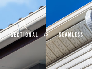 sectional vs seamless gutters in Edmonton